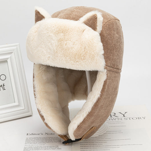 Gorro Lei Feng con Orejas de Gato Estilo Coreano para Mujer - Image 10