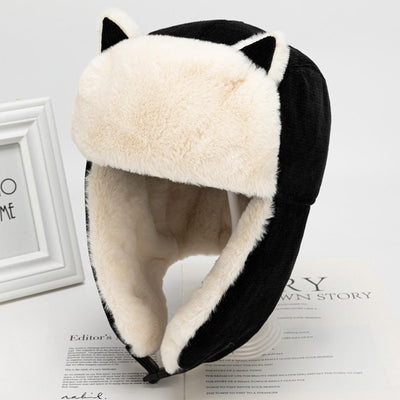 Gorro Lei Feng con Orejas de Gato Estilo Coreano para Mujer - Image 2