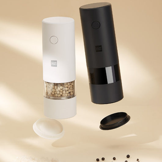 Molino Eléctrico de Pimienta Negra y Sal Marina - Sazonador Gourmet