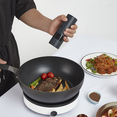 Molino Eléctrico de Pimienta Negra y Sal Marina - Sazonador Gourmet - Image 2