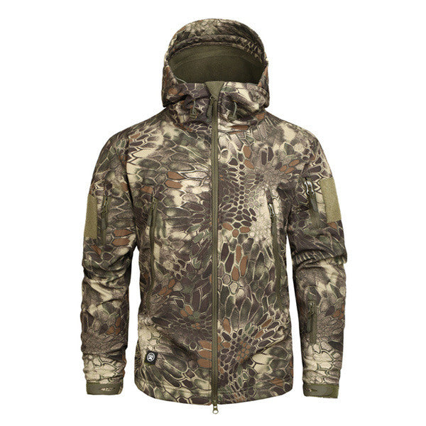 Traje de Montaña Impermeable y Transpirable con Diseño Camuflaje