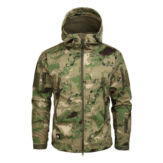 Traje de Montaña Impermeable y Transpirable con Diseño Camuflaje