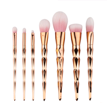 Set de 7 Brochas de Maquillaje Profesional con Diseño de Diamante - Image 9