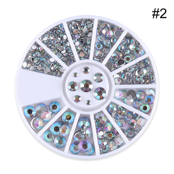 Diamantes Decorativos Facetados para Uñas - Base Plana