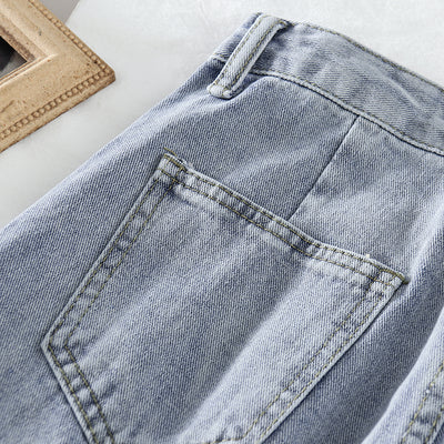 Pantalones Vaqueros Rectos Sueltos de Cintura Alta para Mujer - Image 9