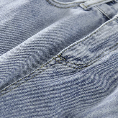 Pantalones Vaqueros Rectos Sueltos de Cintura Alta para Mujer - Image 13