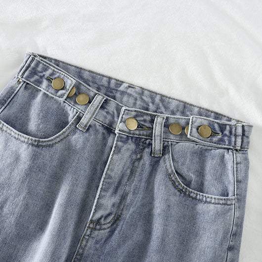 Pantalones Vaqueros Rectos Sueltos de Cintura Alta para Mujer - Image 19