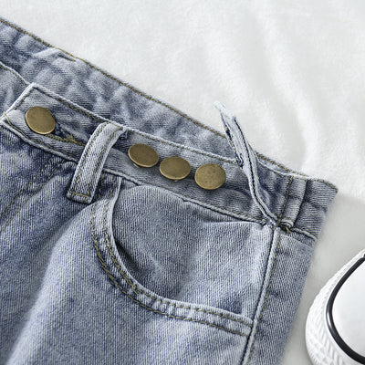 Pantalones Vaqueros Rectos Sueltos de Cintura Alta para Mujer - Image 15
