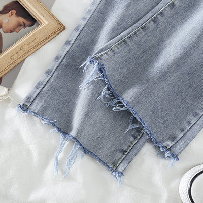 Pantalones Vaqueros Rectos Sueltos de Cintura Alta para Mujer - Image 17