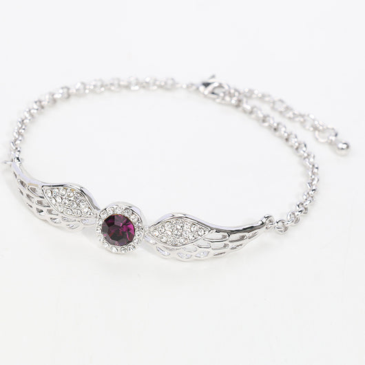 Pulsera de Cristal Austriaco Alas de Ángel con Diamantes - Image 10