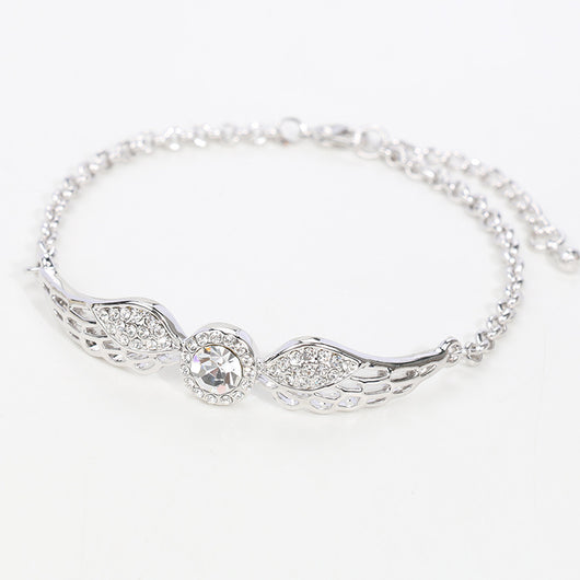 Pulsera de Cristal Austriaco Alas de Ángel con Diamantes - Image 9