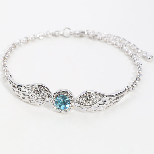 Pulsera de Cristal Austriaco Alas de Ángel con Diamantes - Image 5