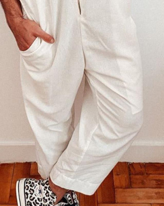 Pantalón de Trabajo Uniforme con Cinturón - Traje Casual Versátil - Image 7