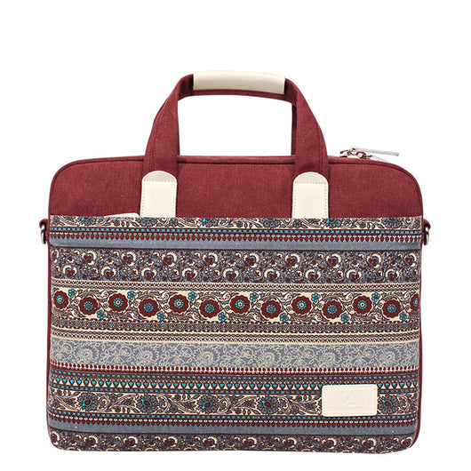 Mochila Portátil Estilo Étnico Canvas Resistente a Caídas - Image 8