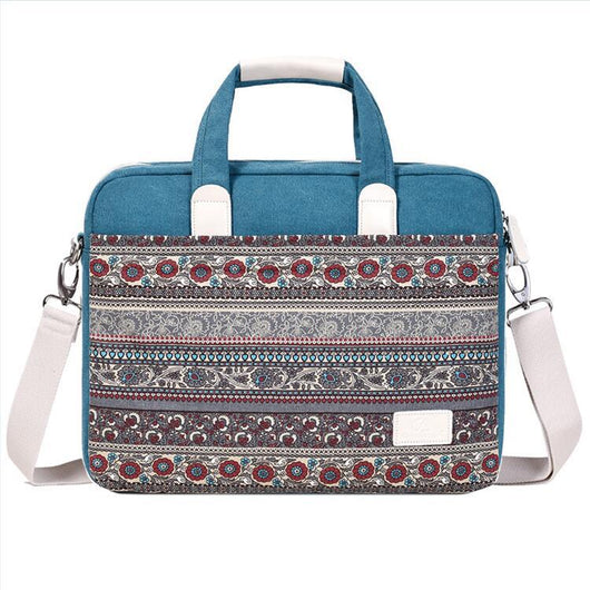 Mochila Portátil Estilo Étnico Canvas Resistente a Caídas - Image 12
