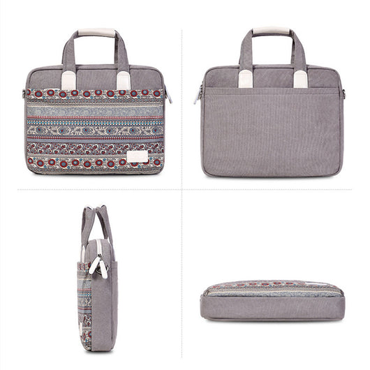Mochila Portátil Estilo Étnico Canvas Resistente a Caídas - Image 14