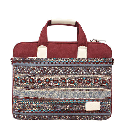 Mochila Portátil Estilo Étnico Canvas Resistente a Caídas - Image 6