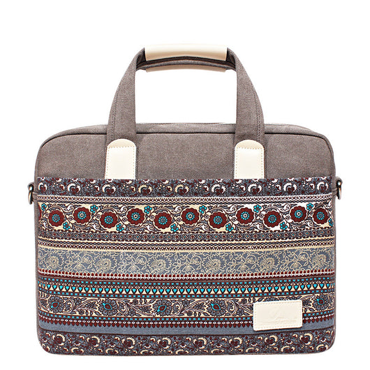 Mochila Portátil Estilo Étnico Canvas Resistente a Caídas - Image 7