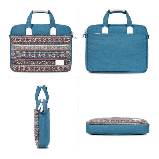 Mochila Portátil Estilo Étnico Canvas Resistente a Caídas - Image 5