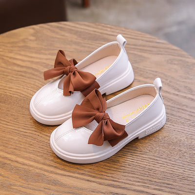 Zapatos Infantiles de Cuero con Moño - Suela Flexible y Cómoda - Image 4