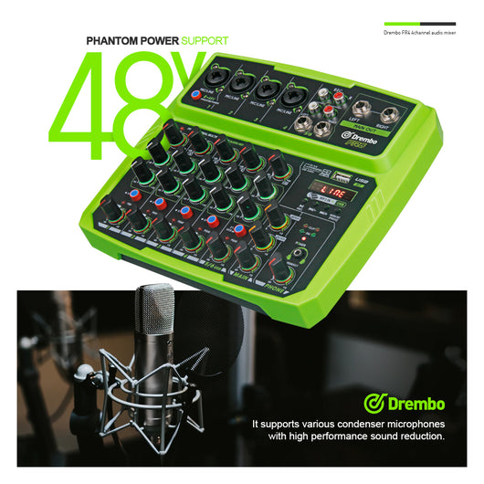 Mezcladora USB Compacta FR4 6 Canales con Bluetooth y Reverberación para Streaming en Vivo - Image 10