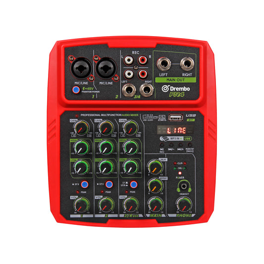 Mezcladora USB Compacta FR4 6 Canales con Bluetooth y Reverberación para Streaming en Vivo - Image 2