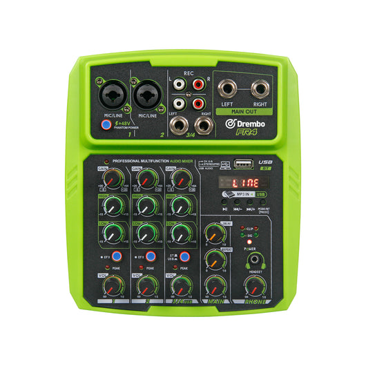 Mezcladora USB Compacta FR4 6 Canales con Bluetooth y Reverberación para Streaming en Vivo - Image 3