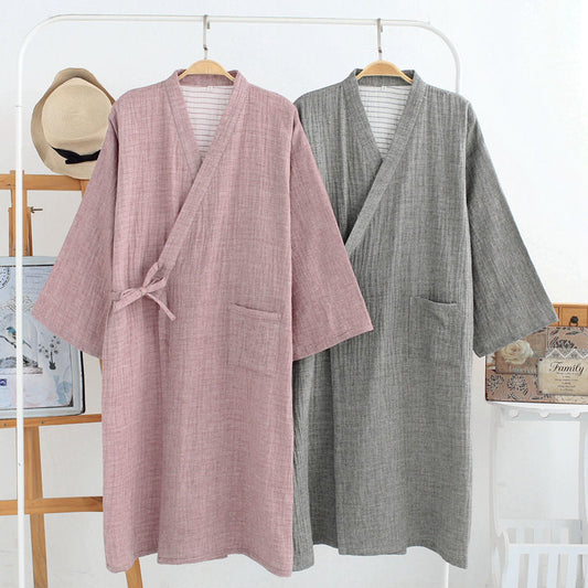 Bata Kimono Gasa Japonesa - Pijama Ligero para Casa