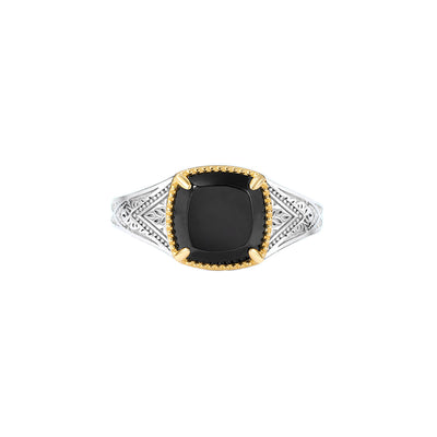 Anillo de Ágata Negra Vintage Lujo - Diseño Clásico Atemporal - Image 5