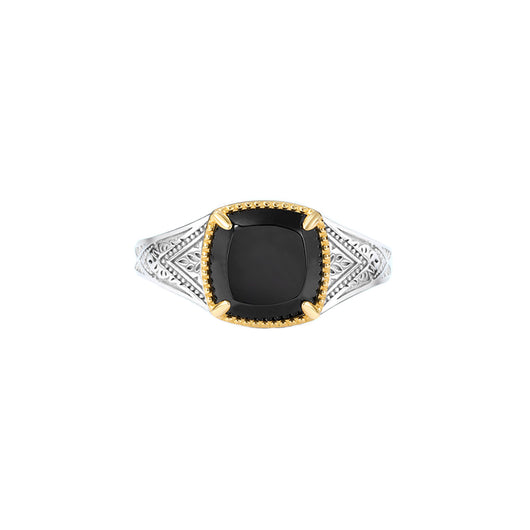 Anillo de Ágata Negra Vintage Lujo - Diseño Clásico Atemporal - Image 5