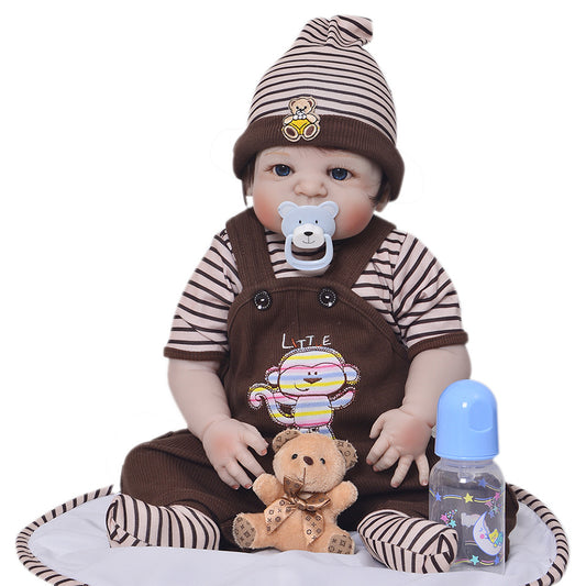 Muñeca Reborn de Silicona Completa Bebé Realista 55cm Niño Sumergible