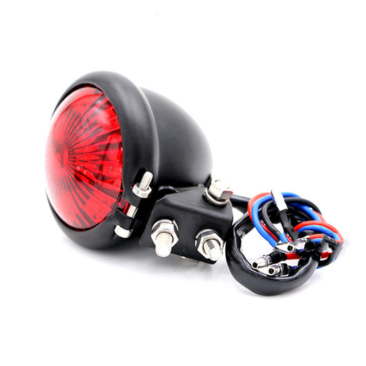 Luz Trasera LED Redonda Estilo Retro para Moto