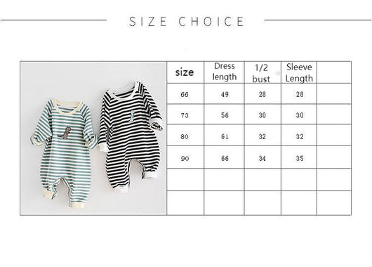 Pijama Enterizo de Dinosaurio a Rayas para Bebé Niño y Niña - Image 6