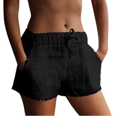 Shorts de Algodón y Lino con Flecos - Estilo Verano - Image 10