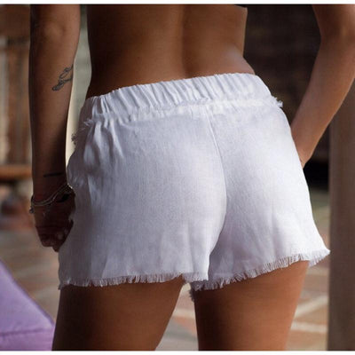 Shorts de Algodón y Lino con Flecos - Estilo Verano - Image 5