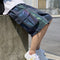 Pantalones Cortos Reflectantes Láser para Hombre - Estilo Deportivo Oversized Brillante