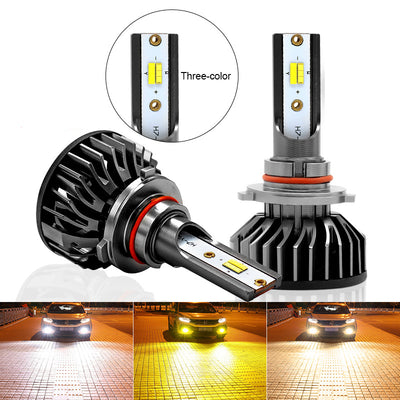 Faro LED Bicolor Tricolor Alta Potencia Luz Alta y Baja