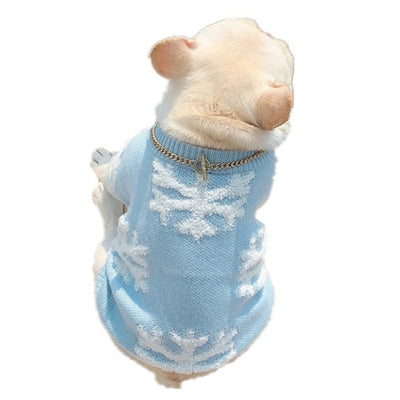 Suéter Térmico para Mascotas con Diseño Copo de Nieve - Abrigo Grueso para Otoño e Invierno - Image 3