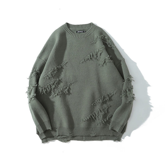 Sudadera Holgada Agujeros Moda Urbana Hip Hop Unisex - Image 5