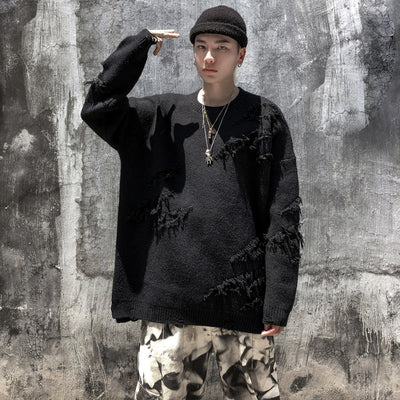 Sudadera Holgada Agujeros Moda Urbana Hip Hop Unisex - Image 8