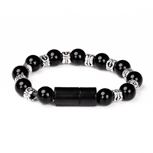 Cable de Datos Apple Compatible con Pulsera de Cuentas Budistas de Plata Tibetana - Image 6