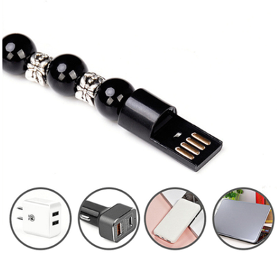 Cable de Datos Apple Compatible con Pulsera de Cuentas Budistas de Plata Tibetana - Image 7