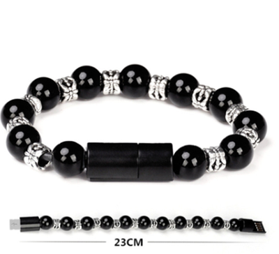 Cable de Datos Apple Compatible con Pulsera de Cuentas Budistas de Plata Tibetana - Image 9