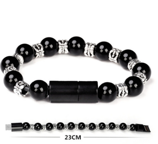 Cable de Datos Apple Compatible con Pulsera de Cuentas Budistas de Plata Tibetana - Image 3