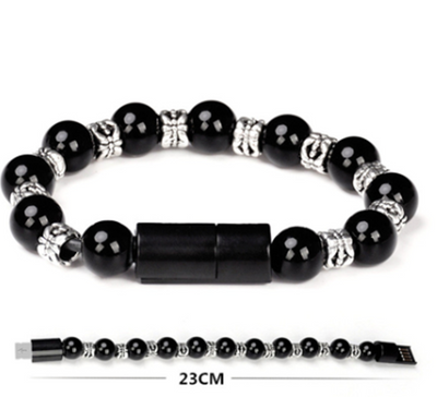 Cable de Datos Apple Compatible con Pulsera de Cuentas Budistas de Plata Tibetana - Image 3