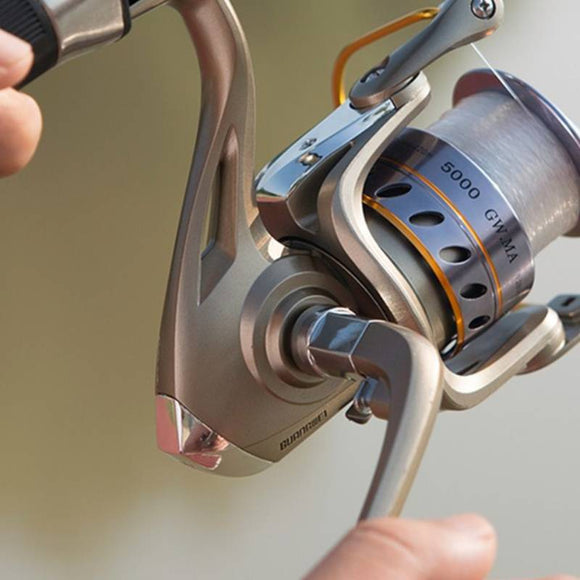 Carrete de Pesca Giratorio Metal Head Alcance Extendido