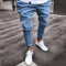 Jeans Biker Ajustados Rotos para Hombre