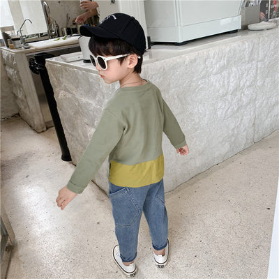 Suéter Infantil Coreano con Bolsillos Grandes - Cuello Redondo para Niños y Niñas - Image 9