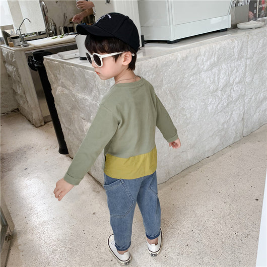 Suéter Infantil Coreano con Bolsillos Grandes - Cuello Redondo para Niños y Niñas - Image 9