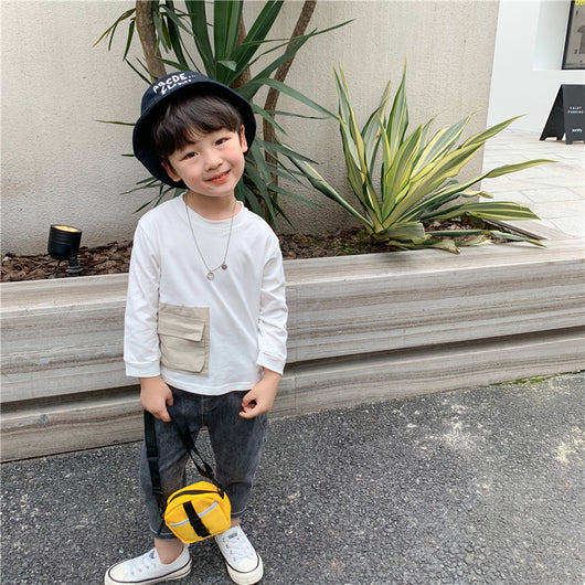 Suéter Infantil Coreano con Bolsillos Grandes - Cuello Redondo para Niños y Niñas - Image 11